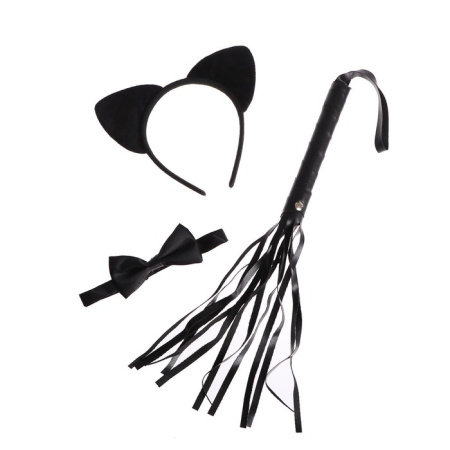 Карнавальный набор «Поиграем?» (ободок с ушками, плеть, галстук-бабочка)